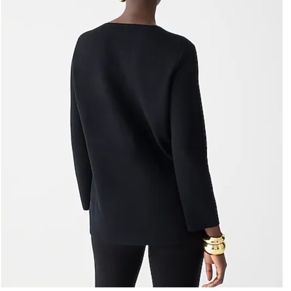 J.Crew Giselle Sweater-Blazer Cardigan Black Large - Picture 3 of 14